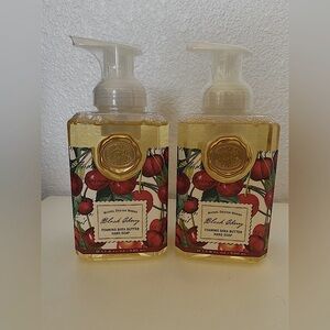Lot of 2 Michel Design Works Black Cherry Foaming Hand Soap
